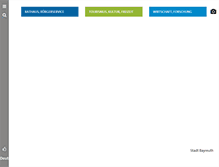 Tablet Screenshot of bayreuth.de
